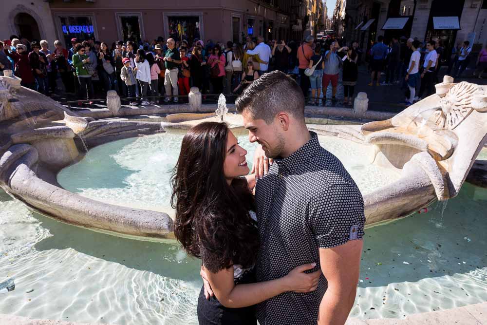 Barcaccia water fountain photo shoot