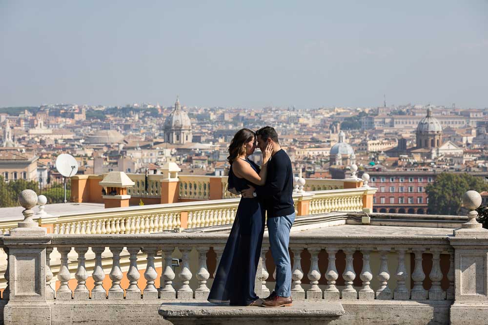 Final picture. Honeymoon photo session overlooking Rome Italy.