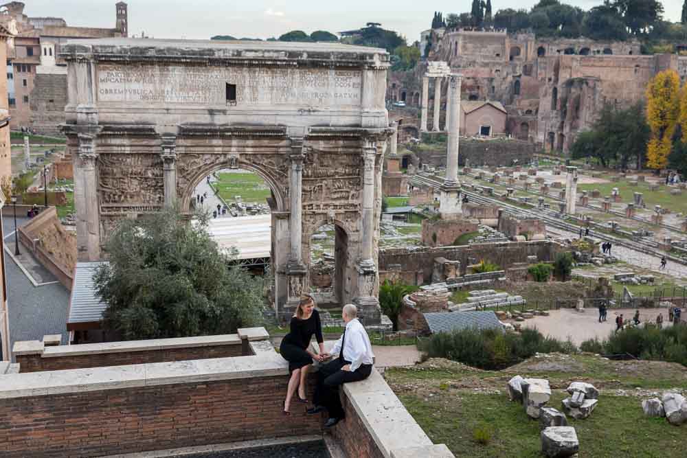 Imperial forum view from above