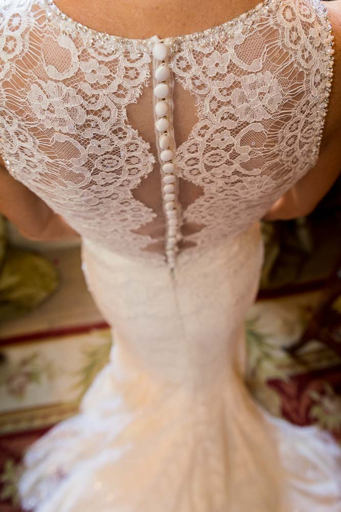 Wedding dress back view