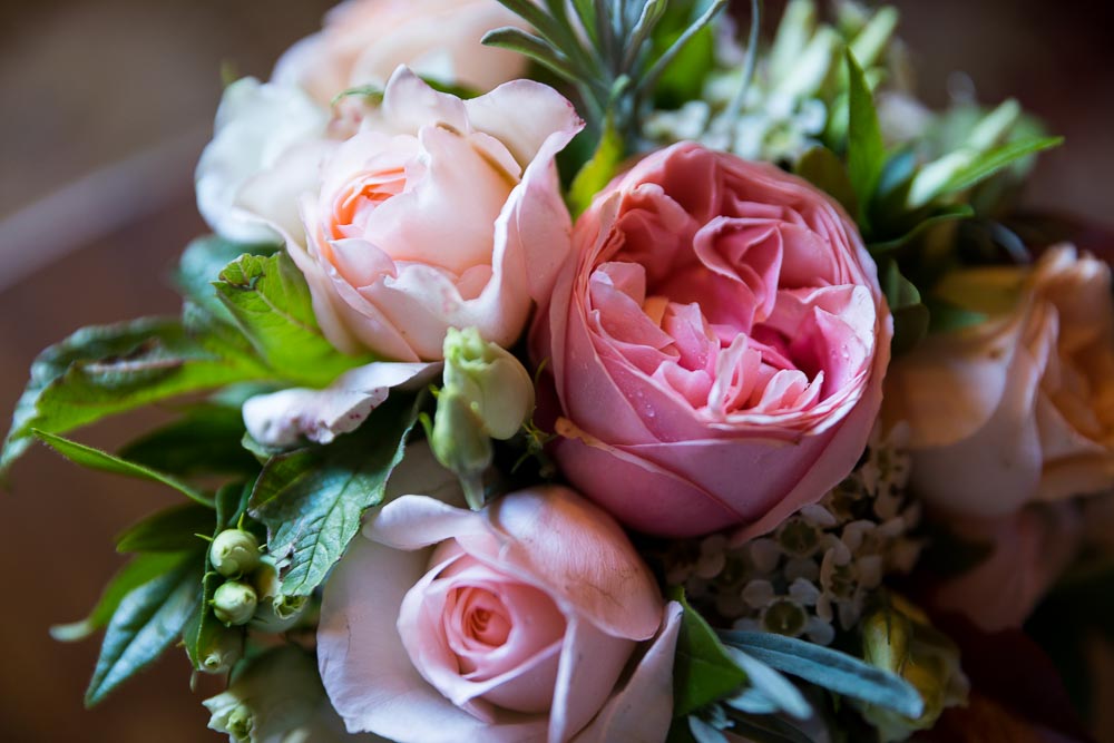 Wedding bouquet picture from above