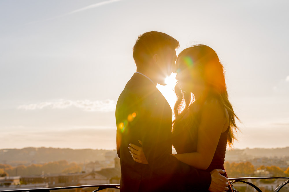 Posed portrait at sunset