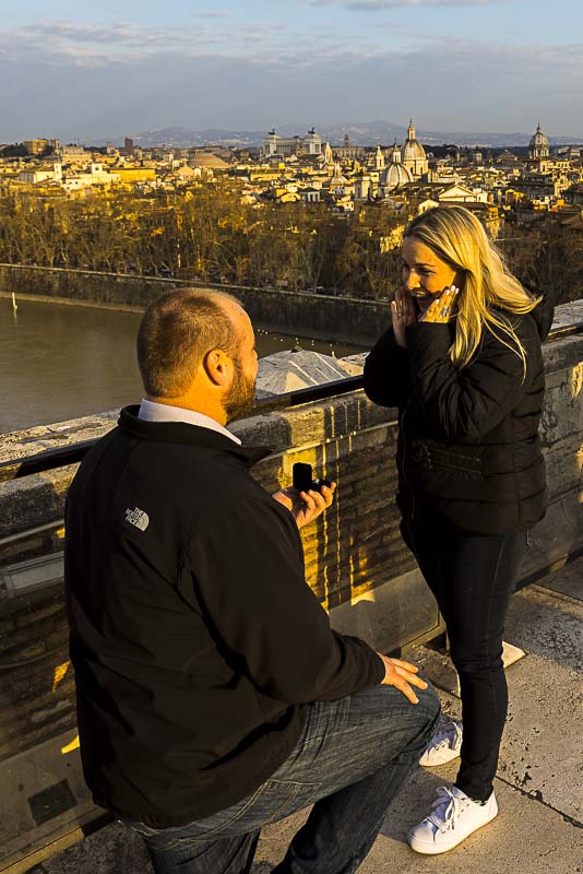 Wedding proposal surprise effect