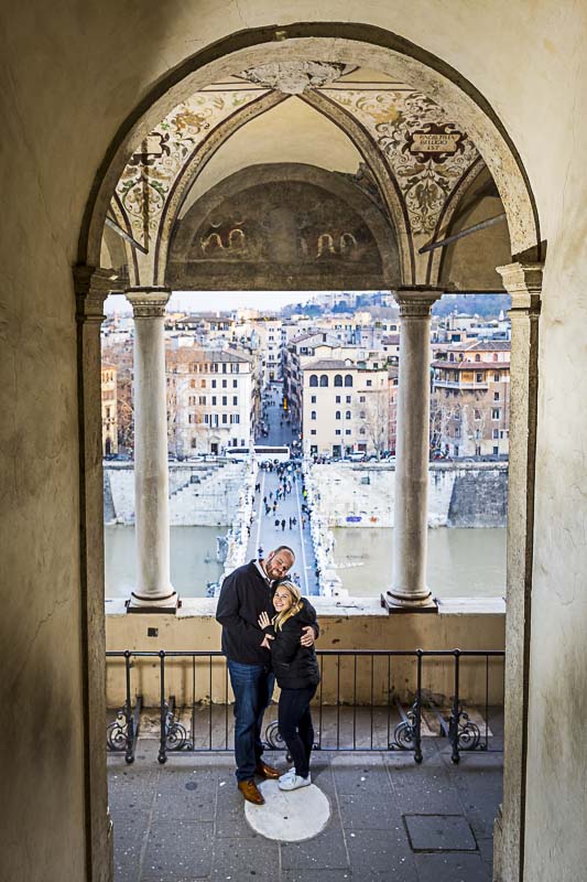 Framed picture portrait with the bridge in the backdrop