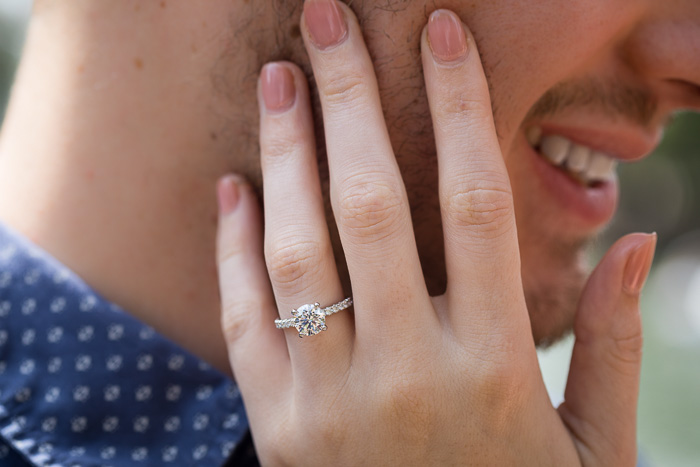 e-ring closeup portrait