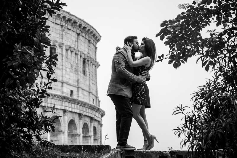 Black and white photography at the Roman Colosseum