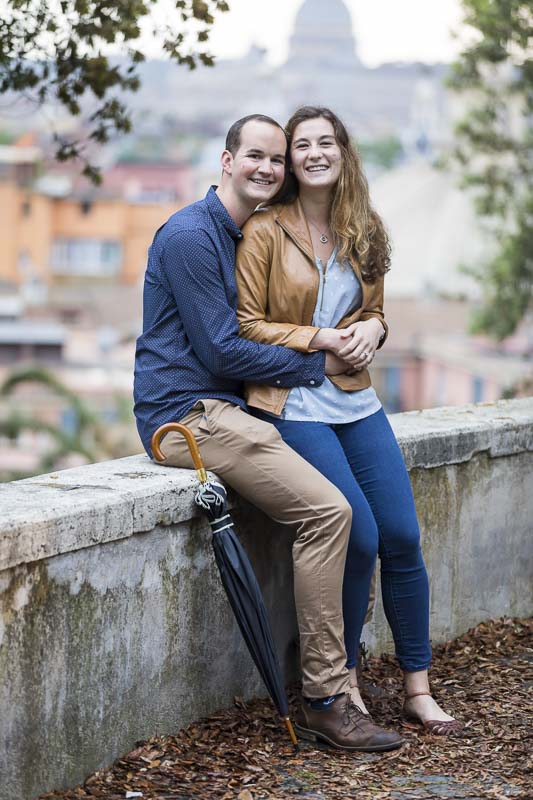 Couple portrait posed for an engagement photograph