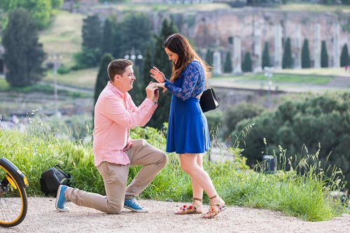 Knee down engagement proposal