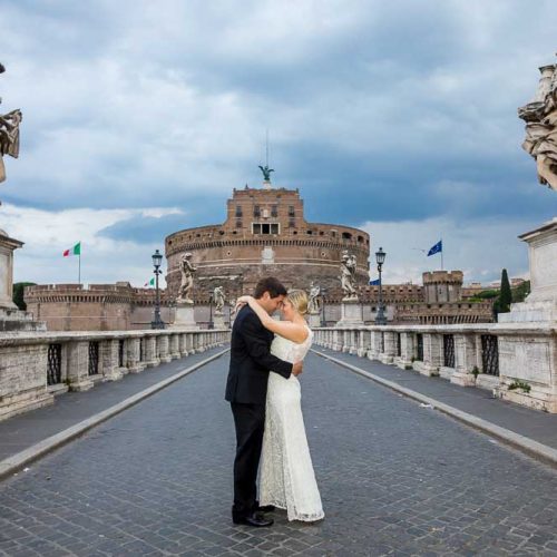 Early morning session wedding photography in Rome Italy