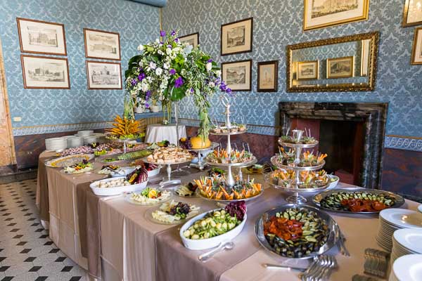 Wedding reception buffet