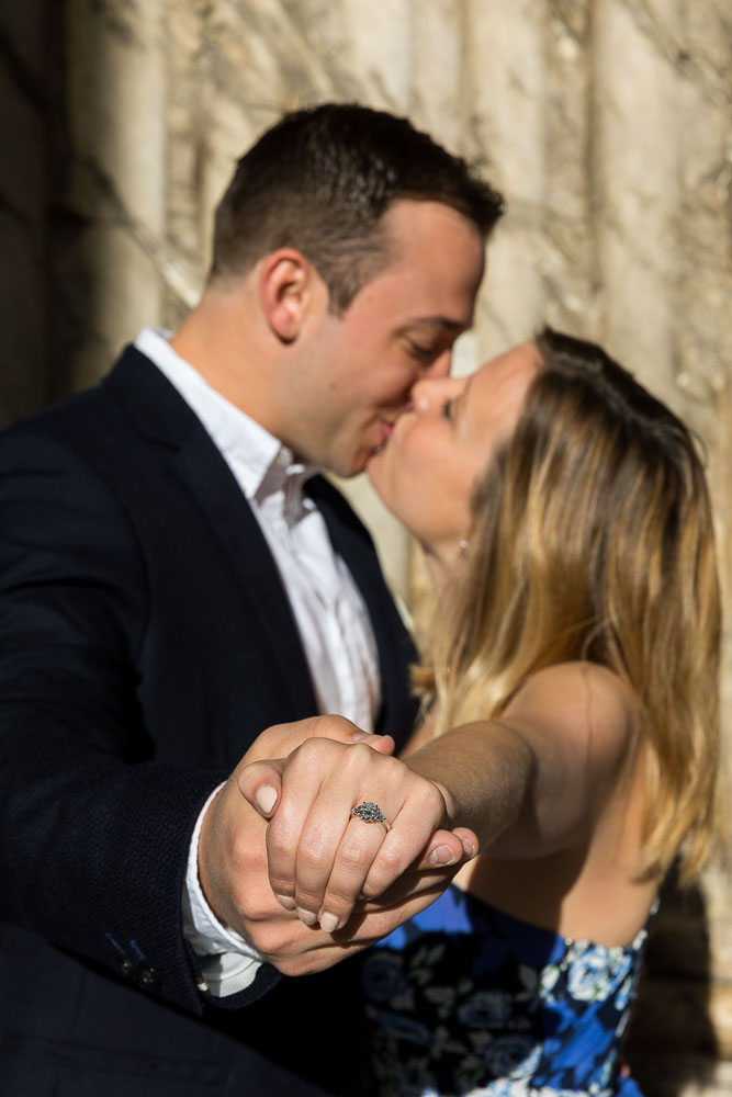 Wedding ring couple close up