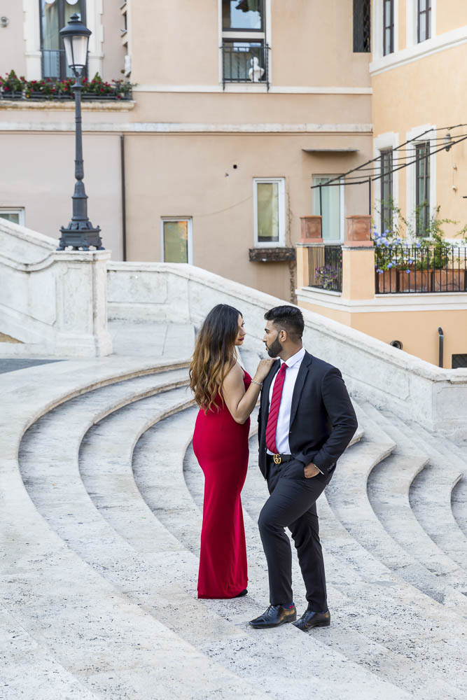 Coupe portrait taken on the Spanish steps