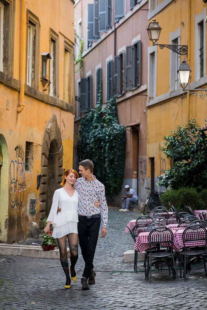 Walking in central Rome