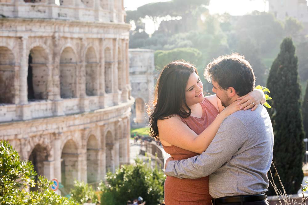Portrait picture of a couple photographed together at the Coliseum