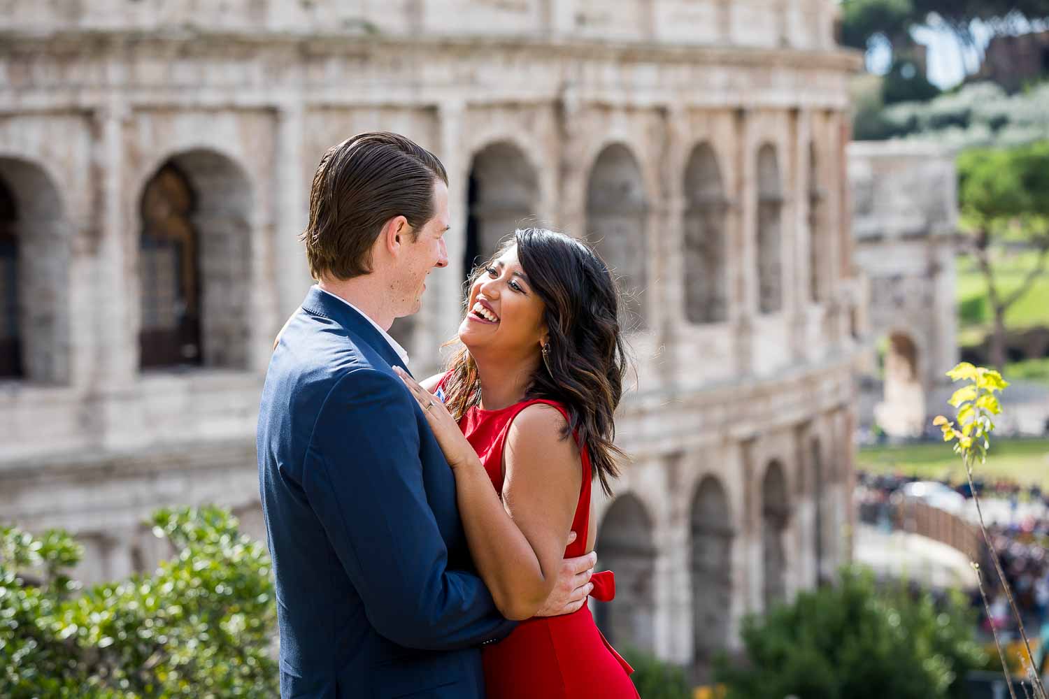 Fun and laughing during a photography session