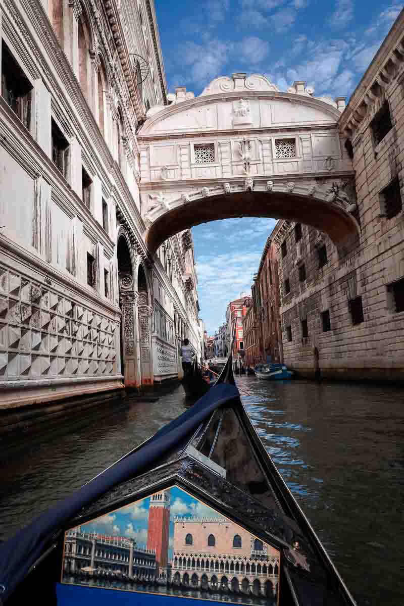 Bridge of Sighs in Venice Italy