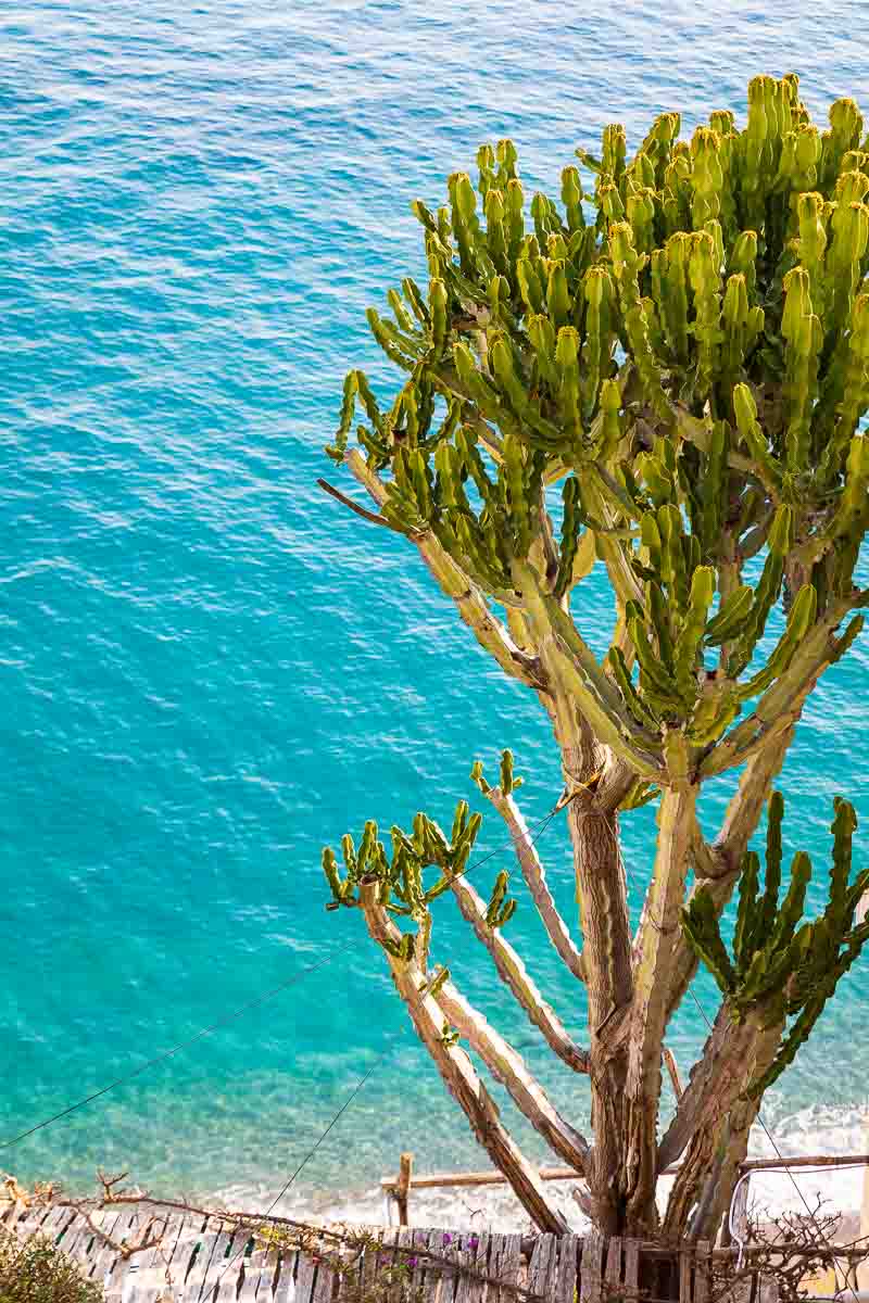 The mediterranean sea on the Amalfi coast