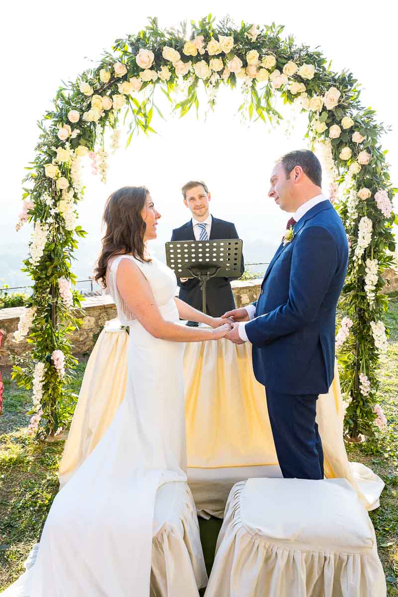 Newlyweds getting married in Italy