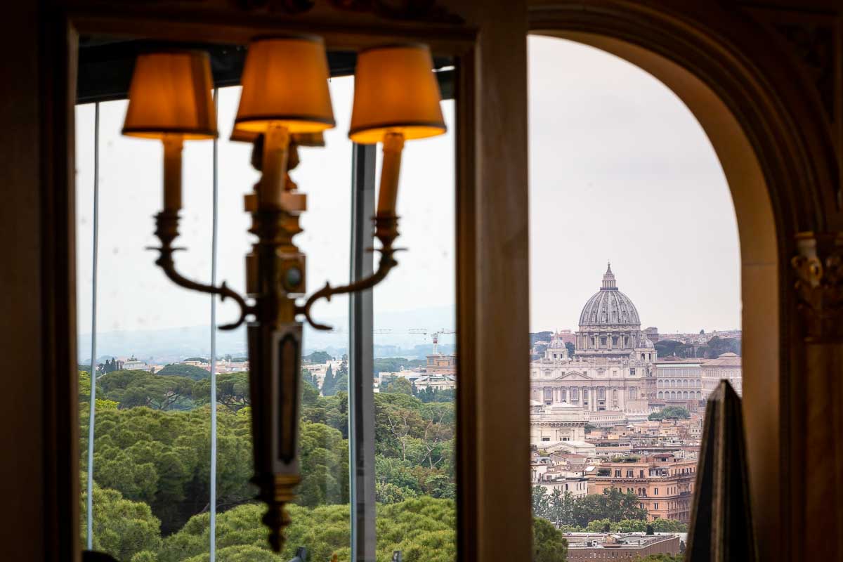 The view from Mirabelle restaurant