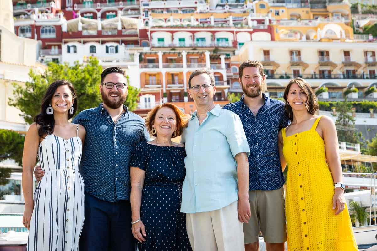 Close up family Photoshoot in Positano Italy 