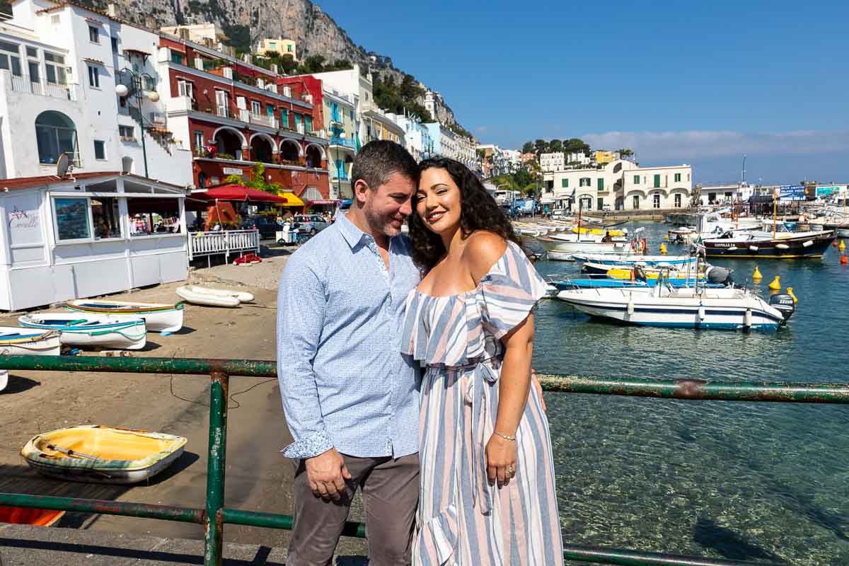 Engagement photo session in Capri island