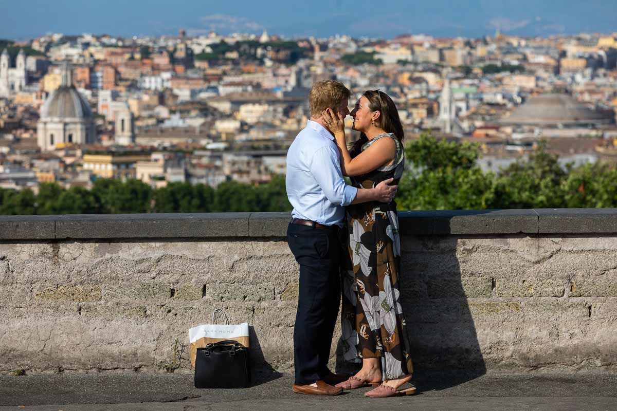 In love in Rome proposal photography session