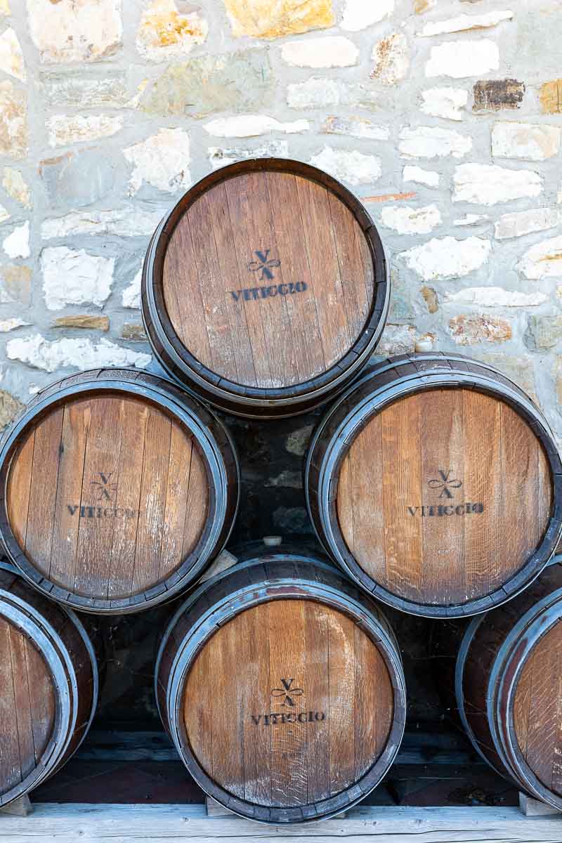 Il Vitticcio wine barrels