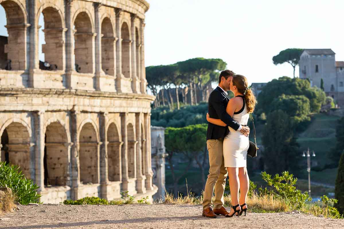 Just engaged at the Roman Coliseum