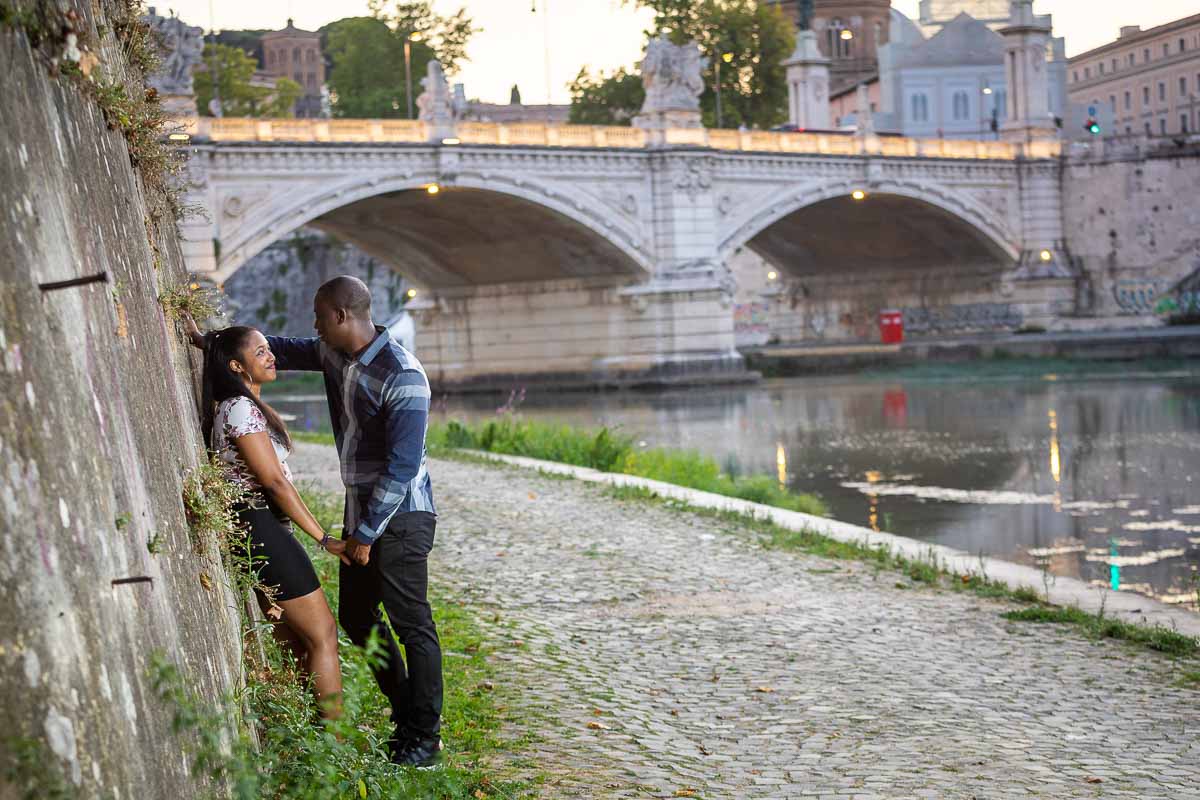 Hanging out together in Rome Italy for a couple photo shoot session