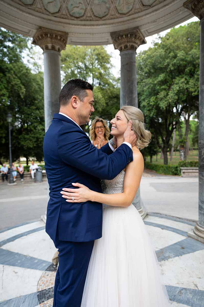 Just married in Rome Italy