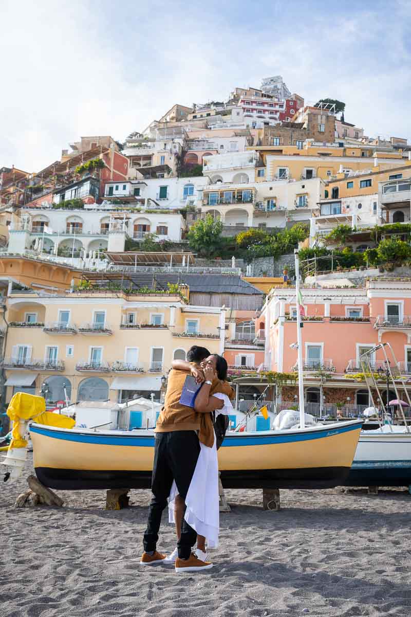 She said yes just engaged picture. Proposal Engagement in Positano