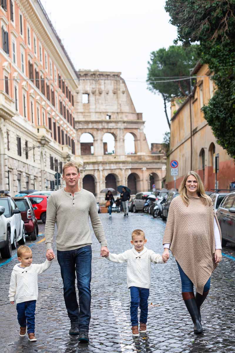 Family photo session in Rome Italy