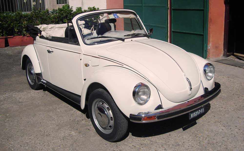 Classic Vintage Volkswagen Beetle Bug Convertible car