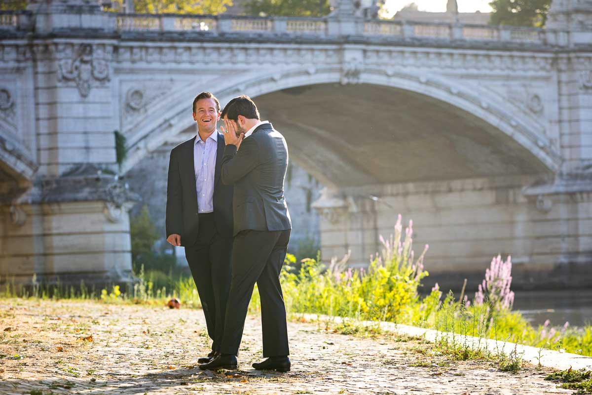 Coupe photo shoot next to the Tiber river