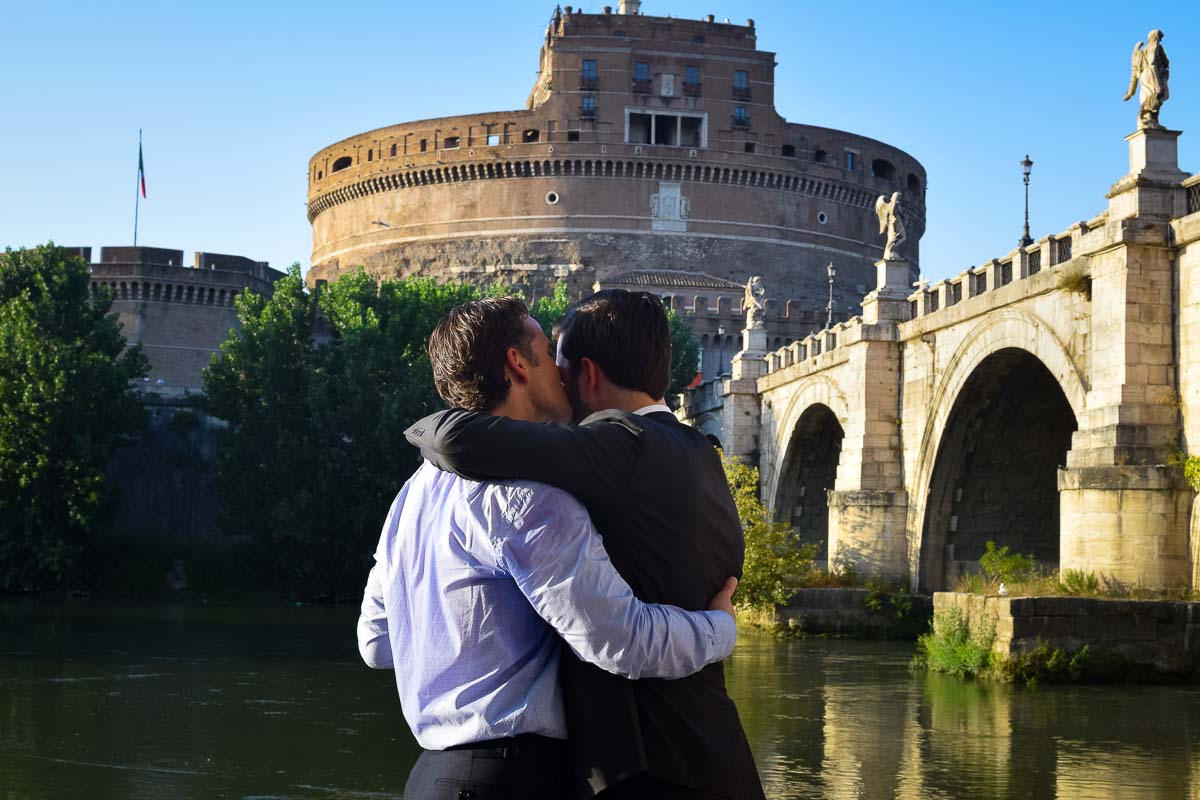 Together and in love in Rome