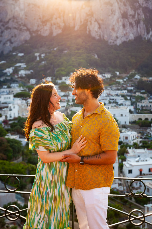 In love in Italy during a romantic photoshoot in Italy