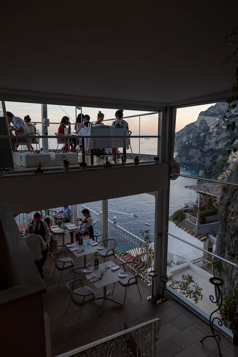 Ristorante Adamo ed Eva overlooking the Amalfi coast