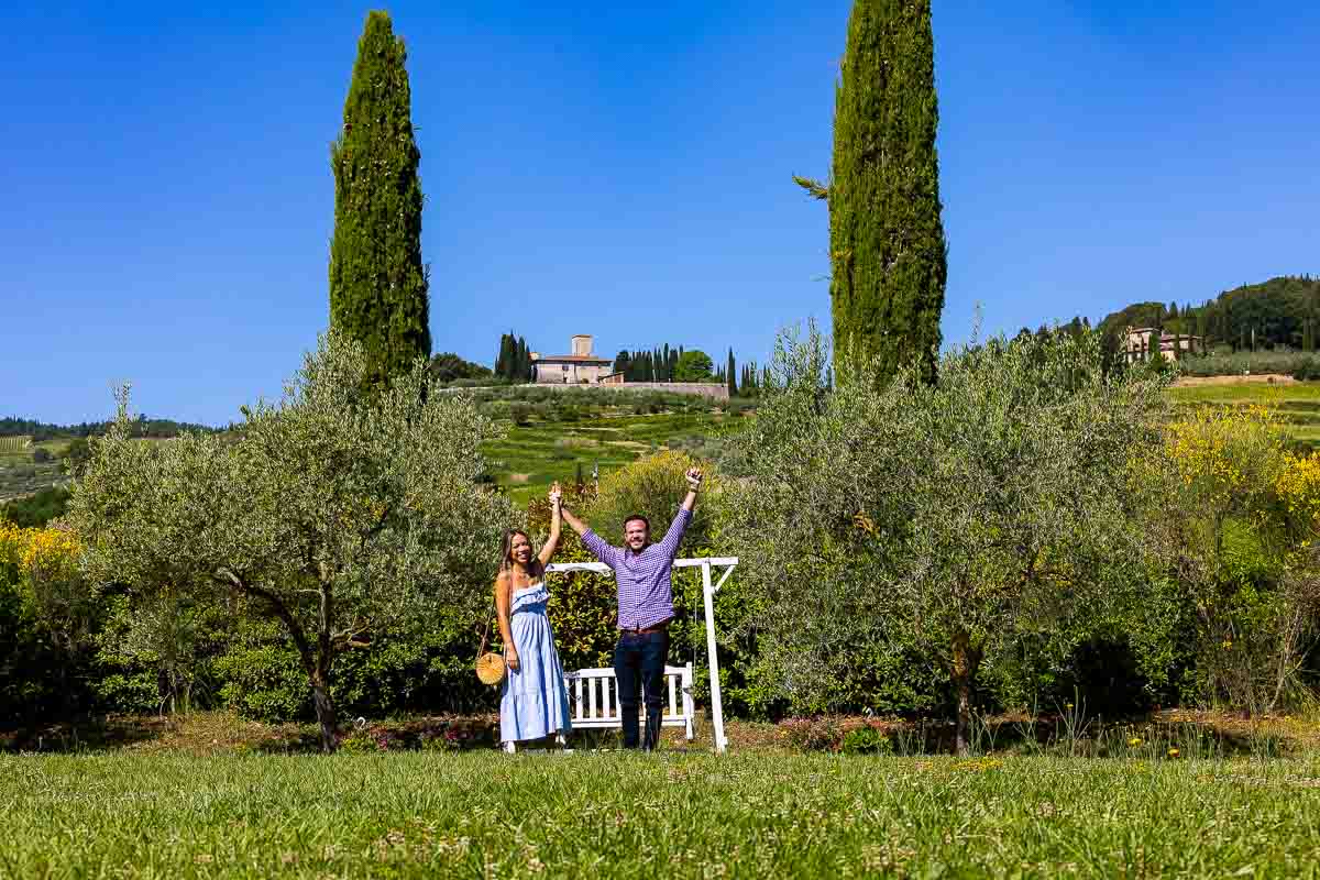 Just Engaged in Tuscany Italy!