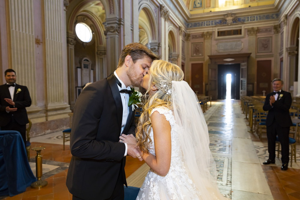 The groom may finally kiss the bride