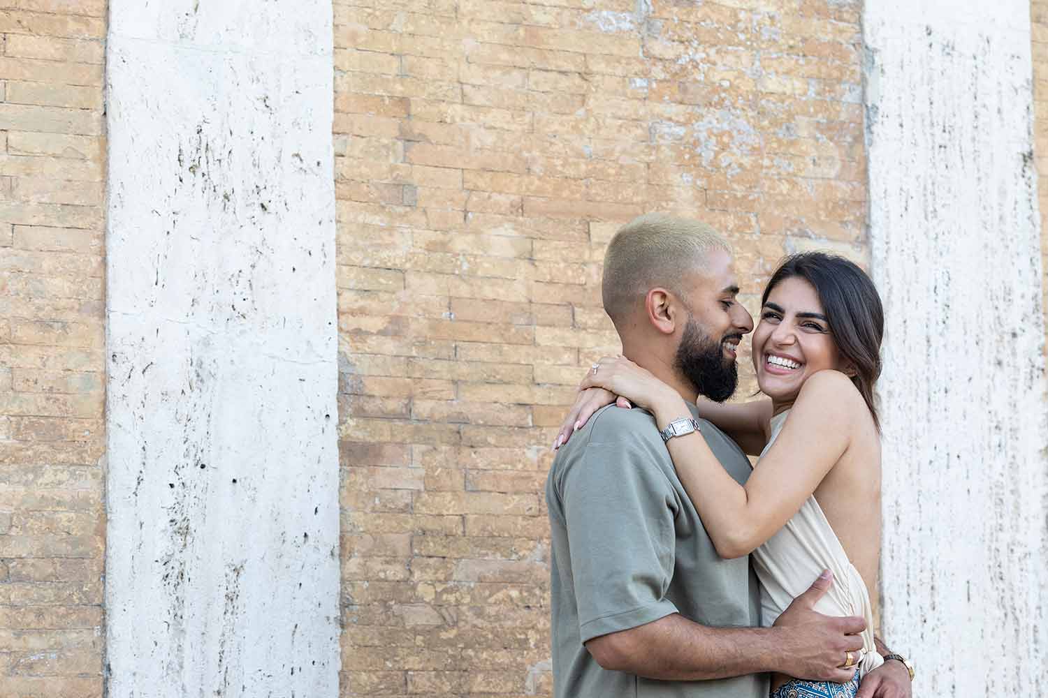 Love and happiness together in Rome. Just engaged ! 