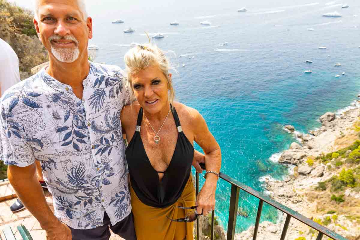 Couple portrait in the island of Capri