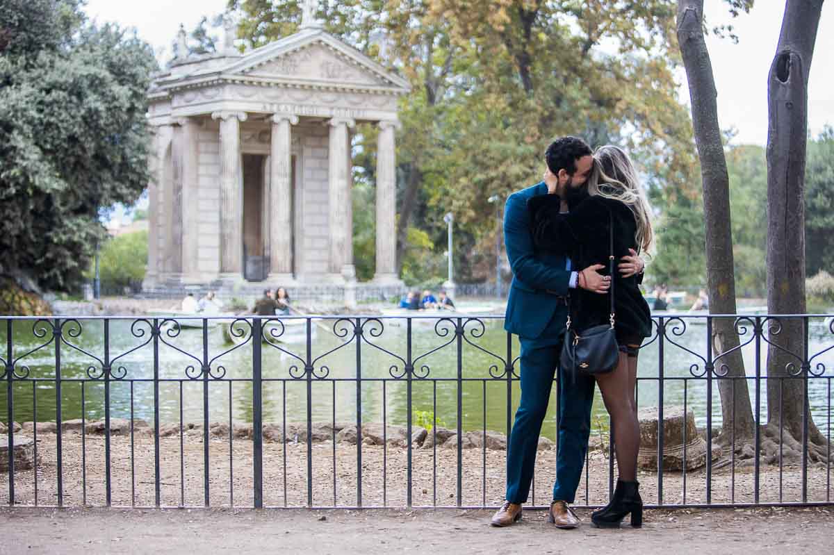 The she said yes moment photographed by the Temple of Asclepius 