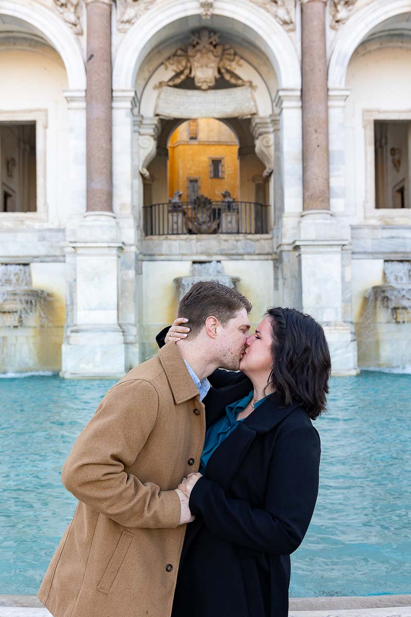 Just engaged in Rome Italy. Engagement photo session