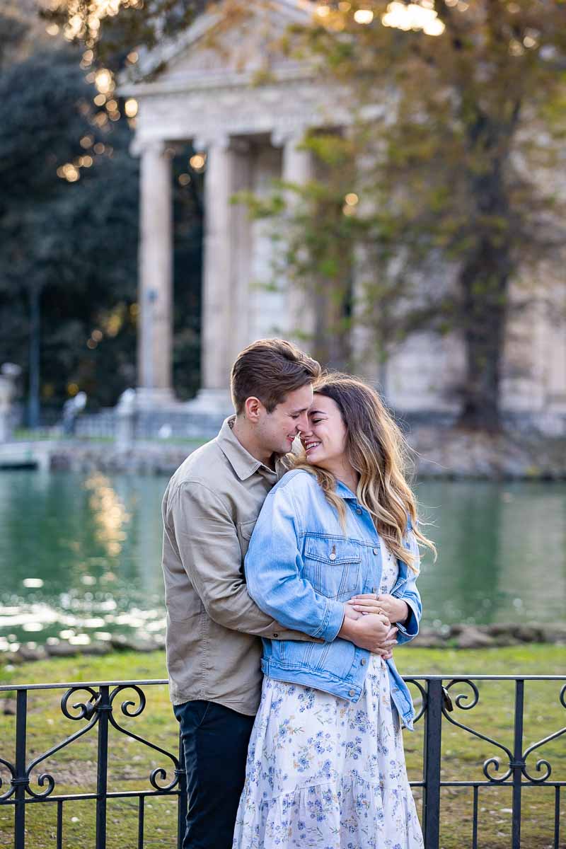 Surprise Engagement Photos in Rome Italy, Couple photoshoot 