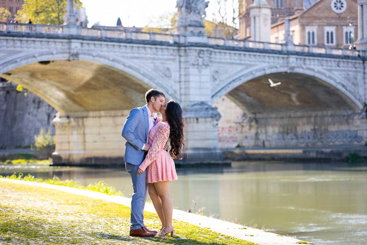 Posed portrait of a couple during a photoshoot 