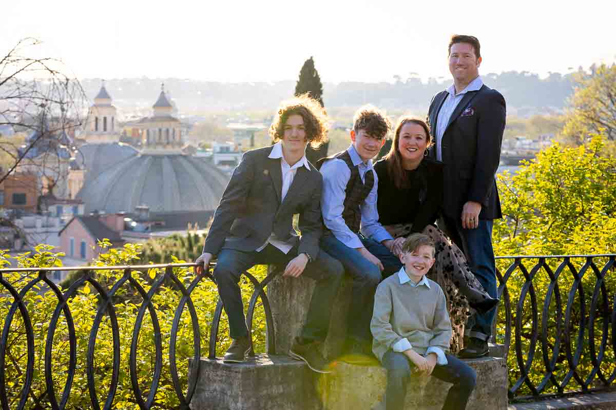 Family photos taken during a family photo session in Rome Italy