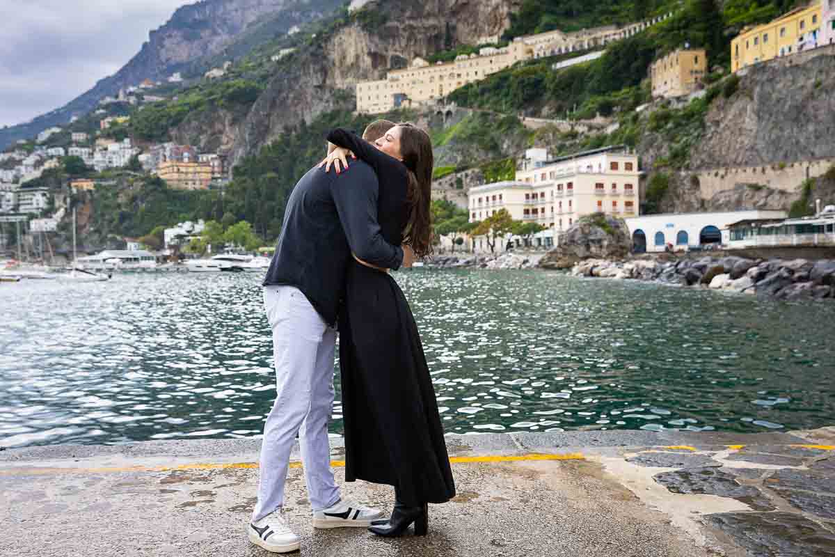 Just engaged on the coast of Amalfi in Italy