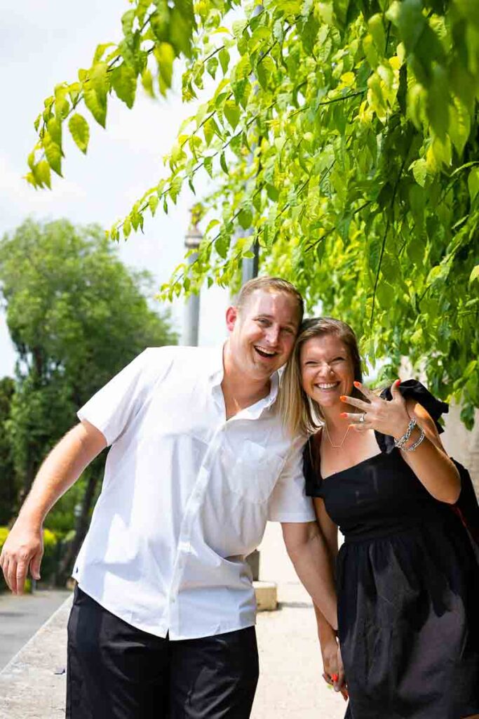 Just engaged in Rome Italy after s surprise proposal with engagement pictures