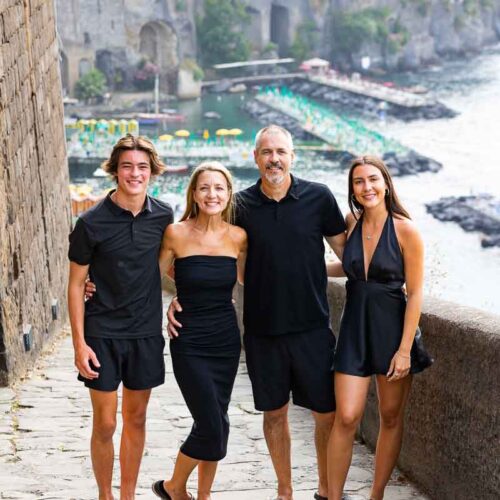 Sorrento Family Photo Shoot. Image taken on the way down to the Sorrento beach level