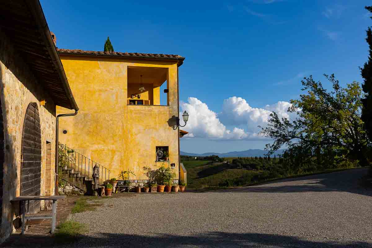 Country house in a winery in Montalcino 